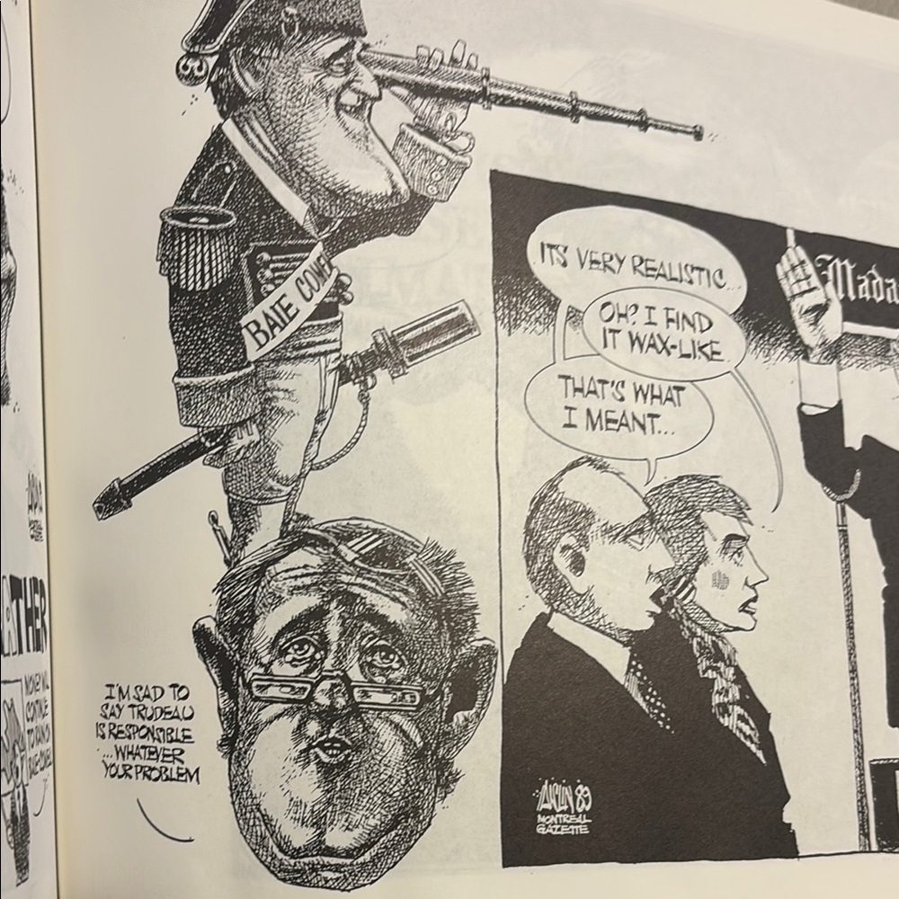 The Lawn Jockey Cartoon Book canadian political and vintage Aislin